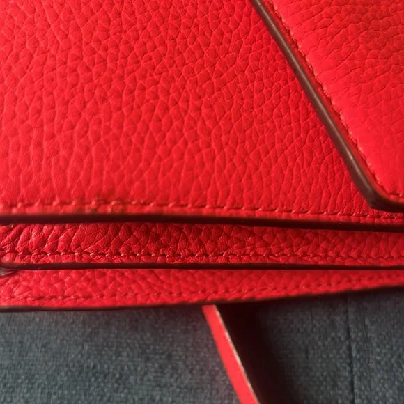 NEW KATE SPADE PARCHMENT DRIVE Josephine Red Pink Crossbody Purse Geranium - Picture 7 of 16